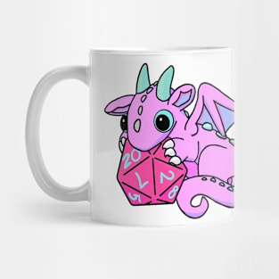 Pink Dice Goblin Dragon Baby Mug